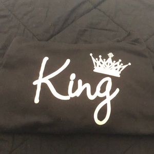 Black and white king hoodie